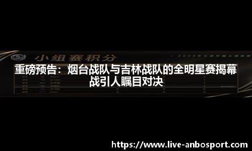 重磅预告：烟台战队与吉林战队的全明星赛揭幕战引人瞩目对决